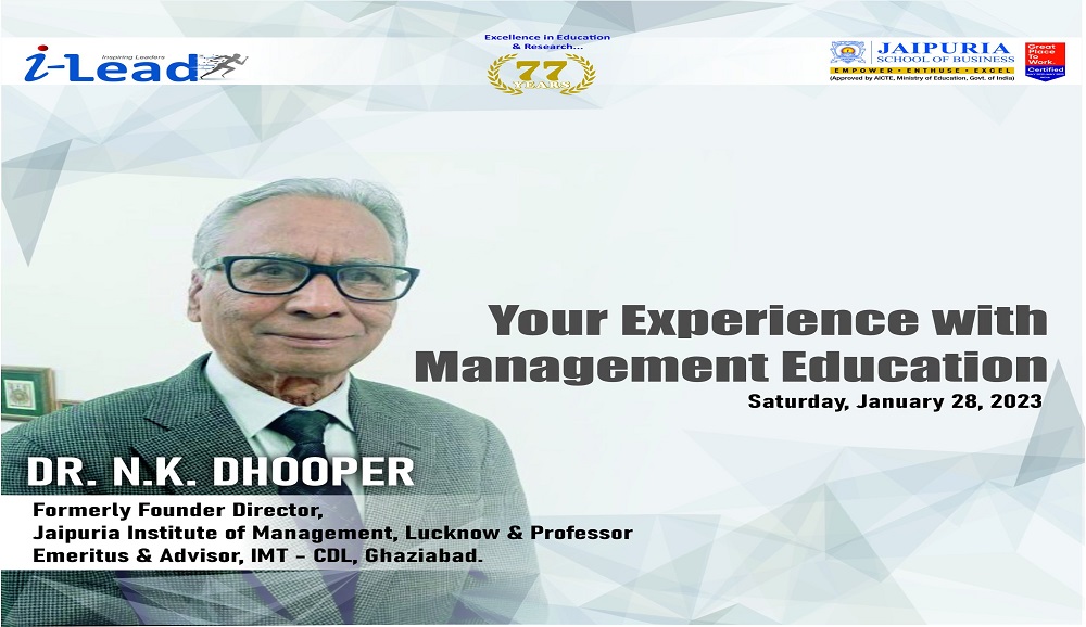 Session on : Your experience with management education.