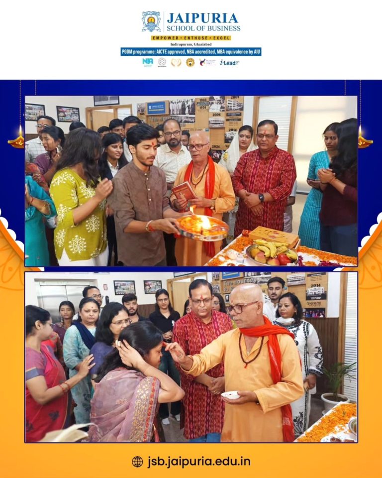 Celebrating the spirit of Diwali at Jaipuria School of Business!